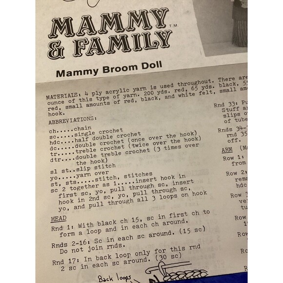 Craft Patterns Annie's Attic Mammy & Family 53-0 & Farmyard Animals 91-5 - Picture 6 of 15